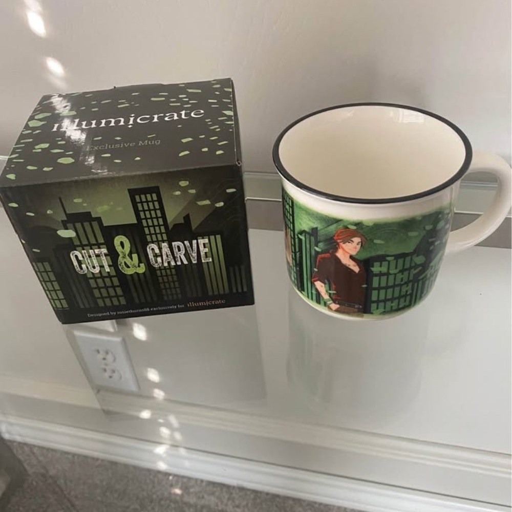 Brand new in box Jade City "Cut & Carve" Illumicrate Exclusive 12 oz Mug